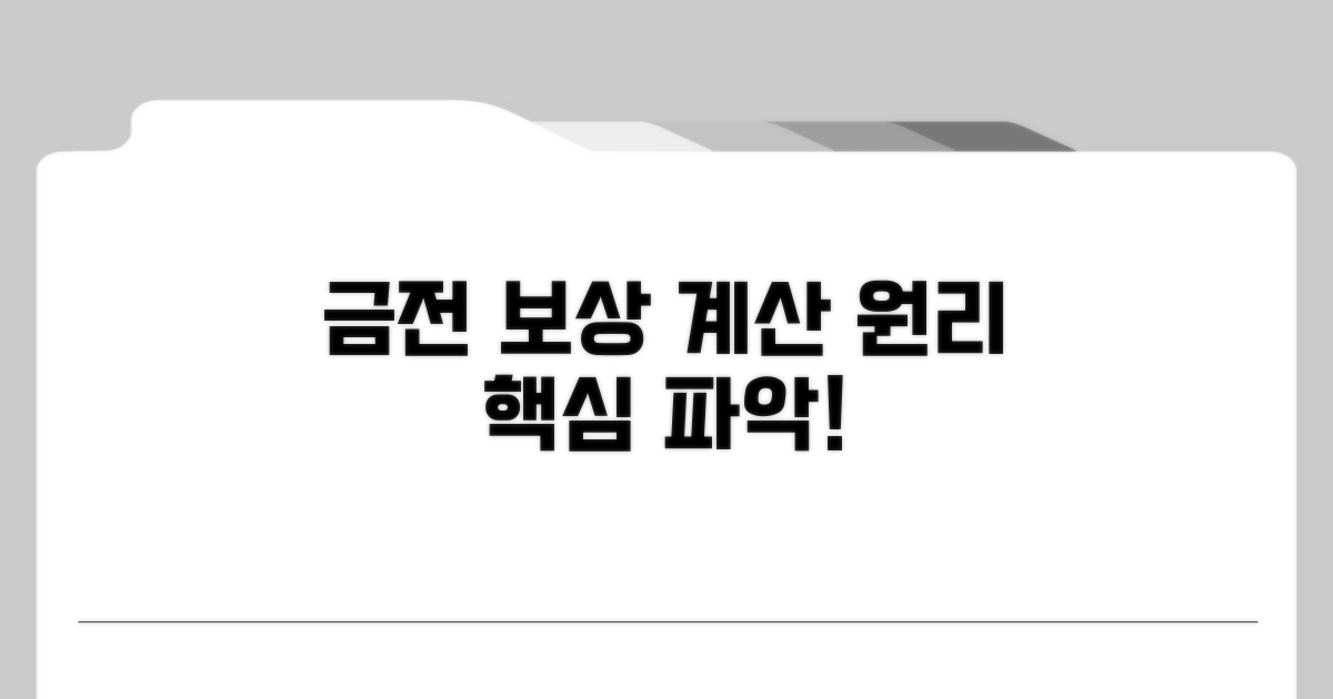금전보상 계산, 간단 원리 파악