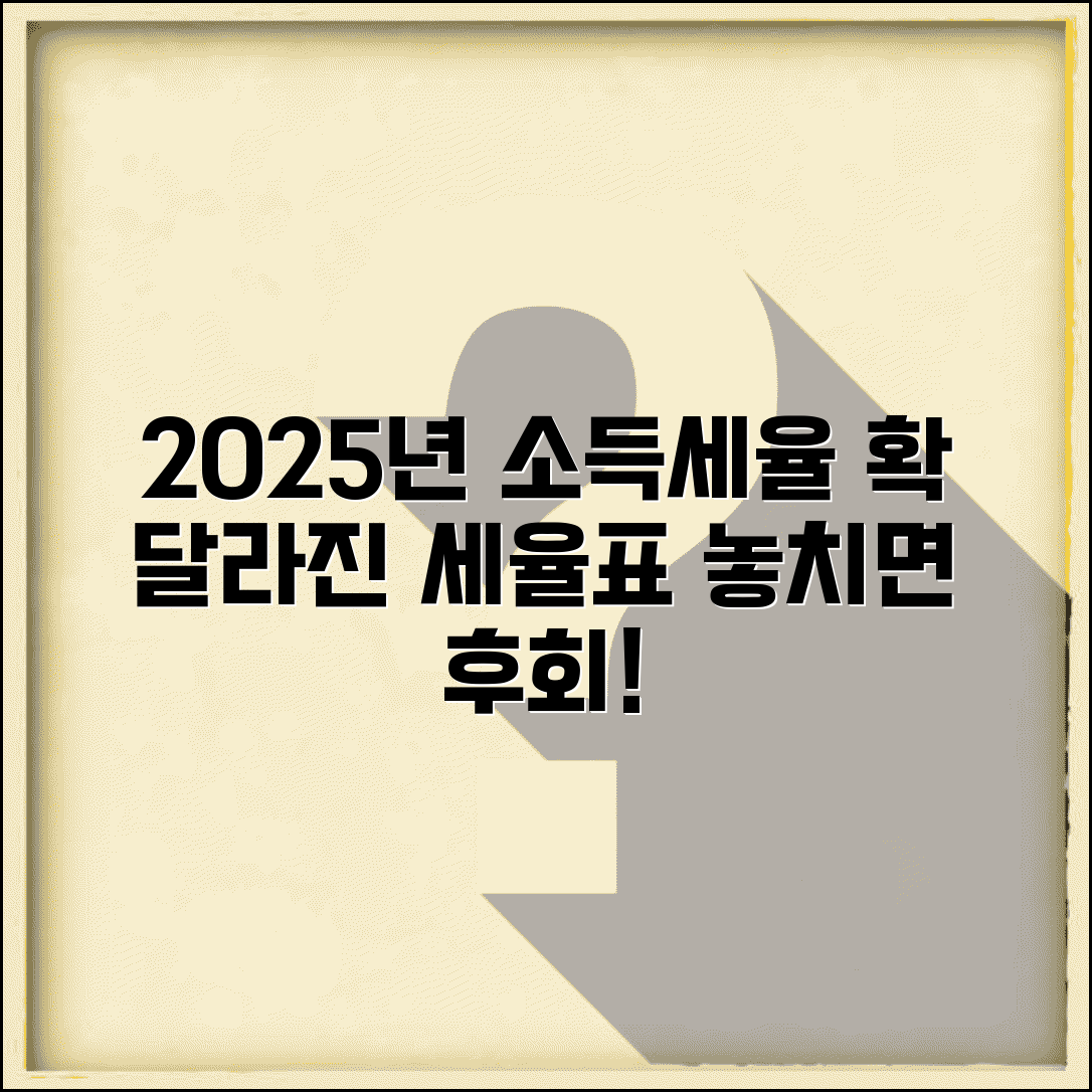 소득세율 구간 2025년 기준 | 2025년 소득세 세율표와 변경사항