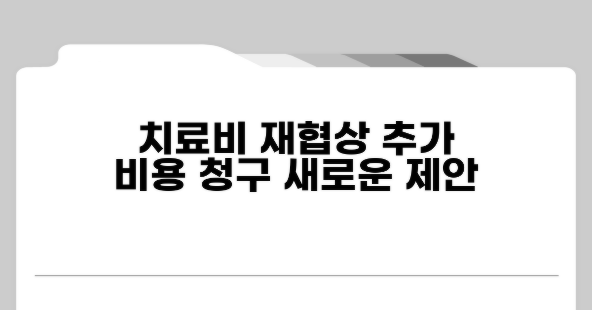 재협상 및 추가 치료비 청구