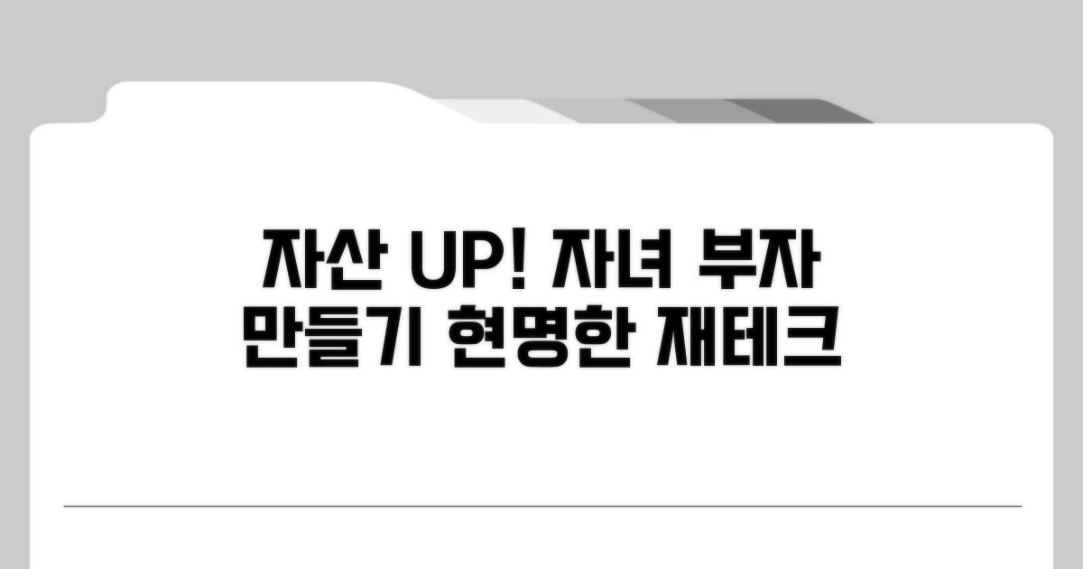 현명한 자녀 재산 관리, 이렇게 하세요