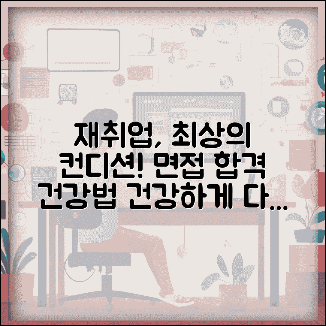 재취업 건강관리 | 재취업 준비 건강법 | 면접 컨디션 관리