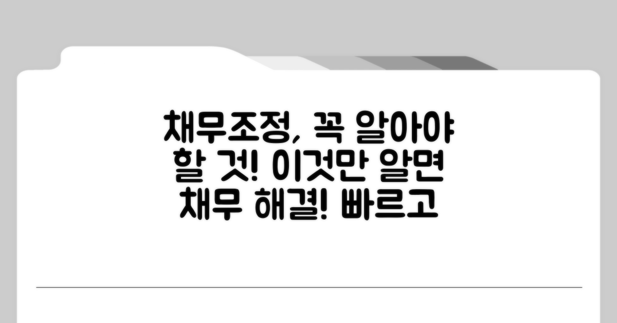 채무조정 제도 활용 시 알아둘 점