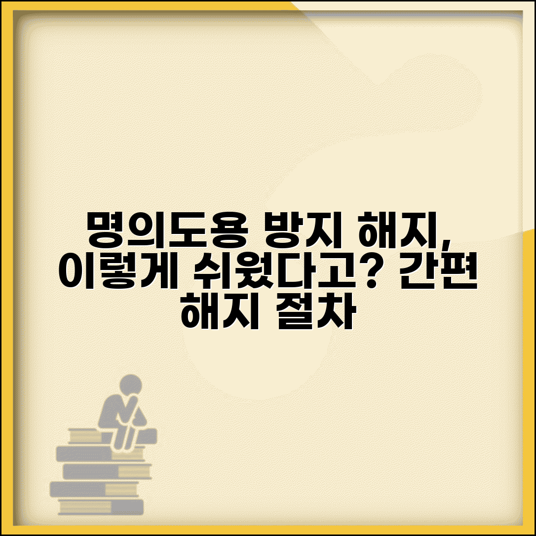 명의도용방지 서비스 해지 절차와 방법