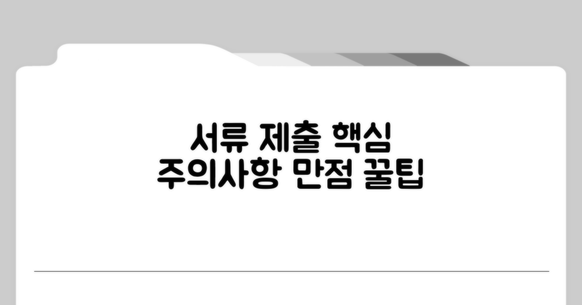 서류 제출 시 주의사항과 꿀팁