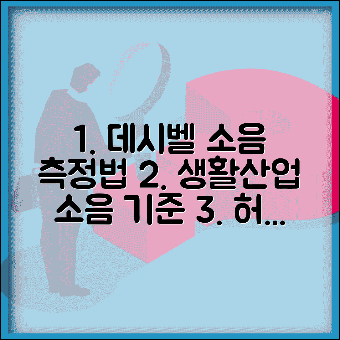 데시벨 기준표와 소음 측정 방법 생활 산업 허용 기준