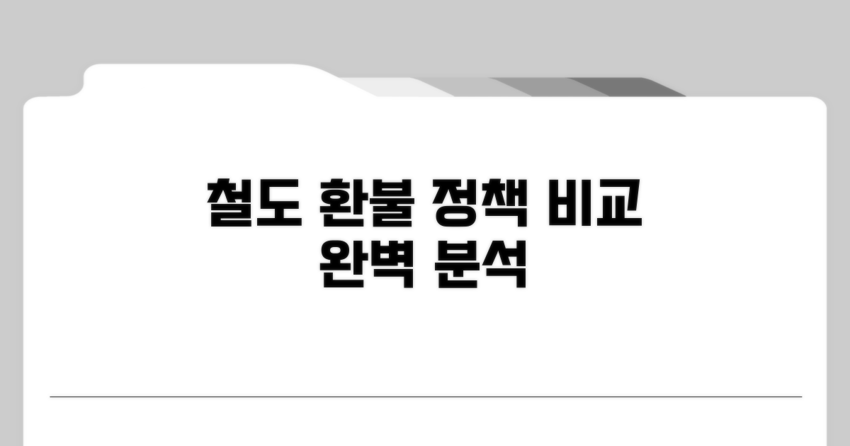 철도 승차권 환불 정책 상세 비교