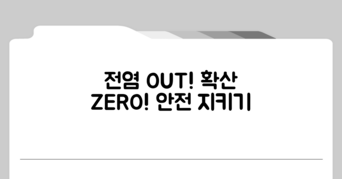 전염 및 확산 막는 방법