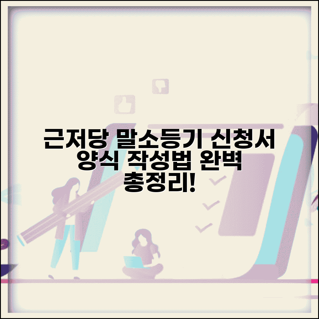 근저당말소등기신청서 양식과 작성법 완벽 정리