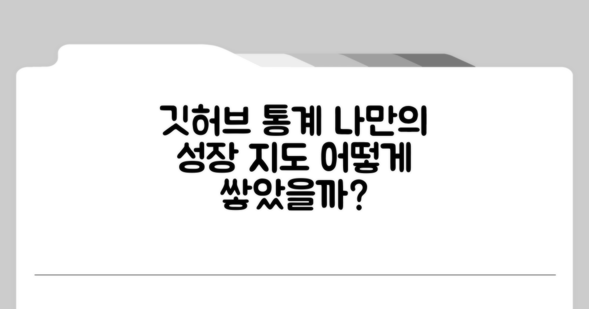 깃허브 통계, 나만의 성장 지도