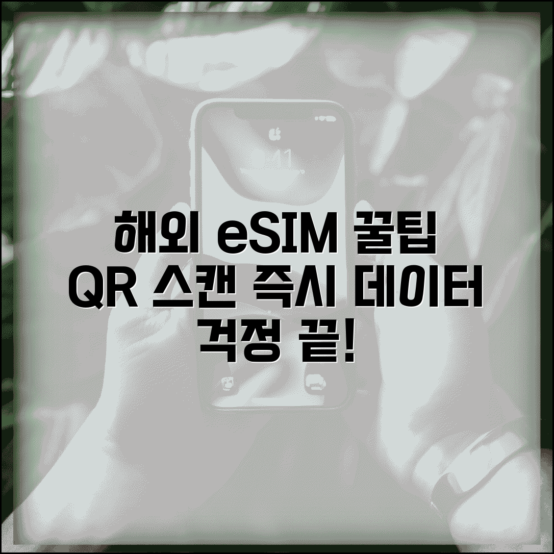 이심 등록 방법 QR코드 스캔 해외 데이터 사용 팁