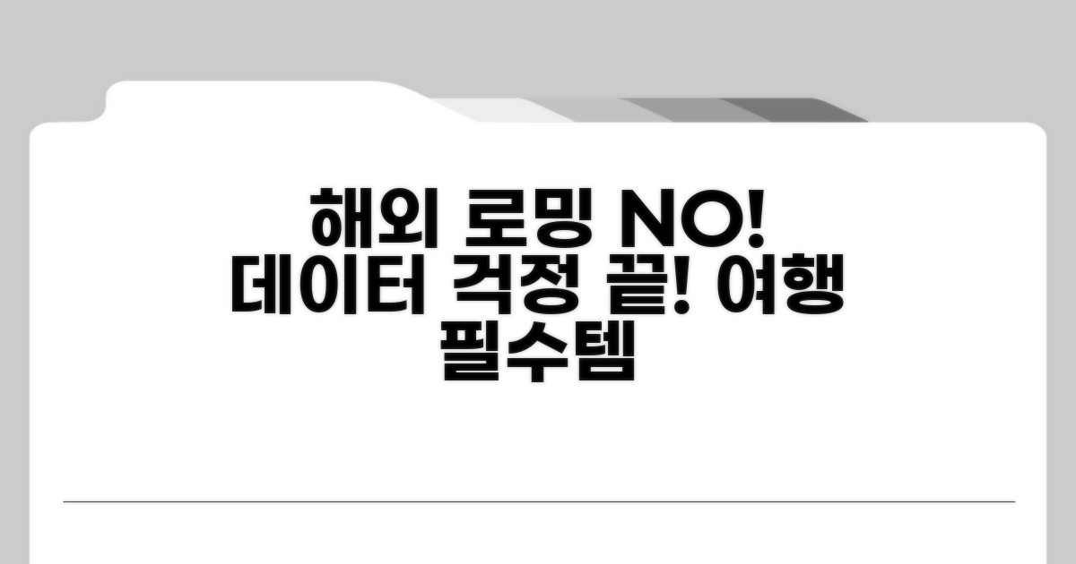 해외 데이터 로밍 없이 즐기기