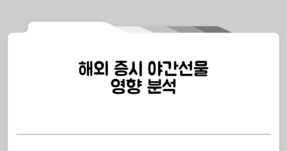 해외 증시, 야간선물에 미치는 영향 분석