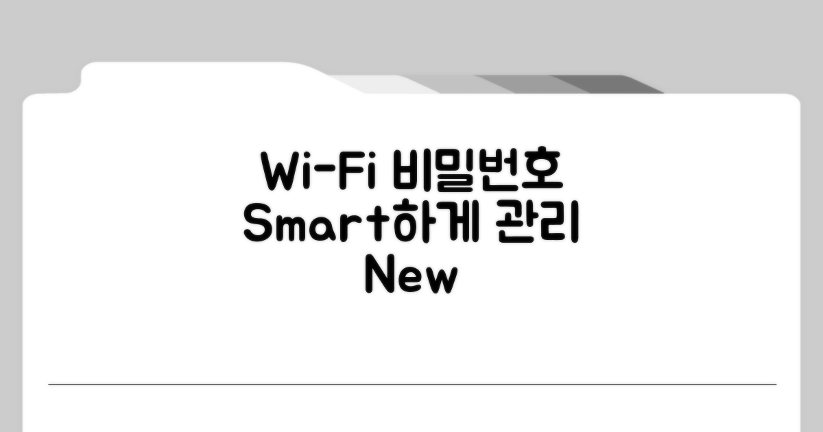 WiFi 비밀번호 변경 및 관리