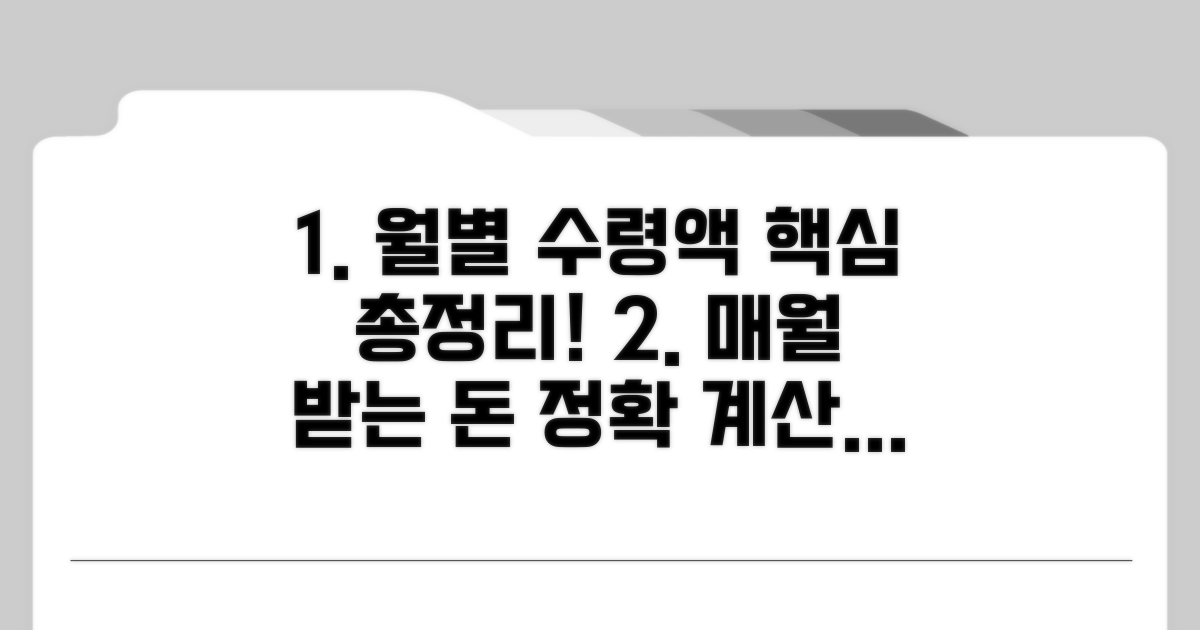 월별 지급 금액과 계산 방법