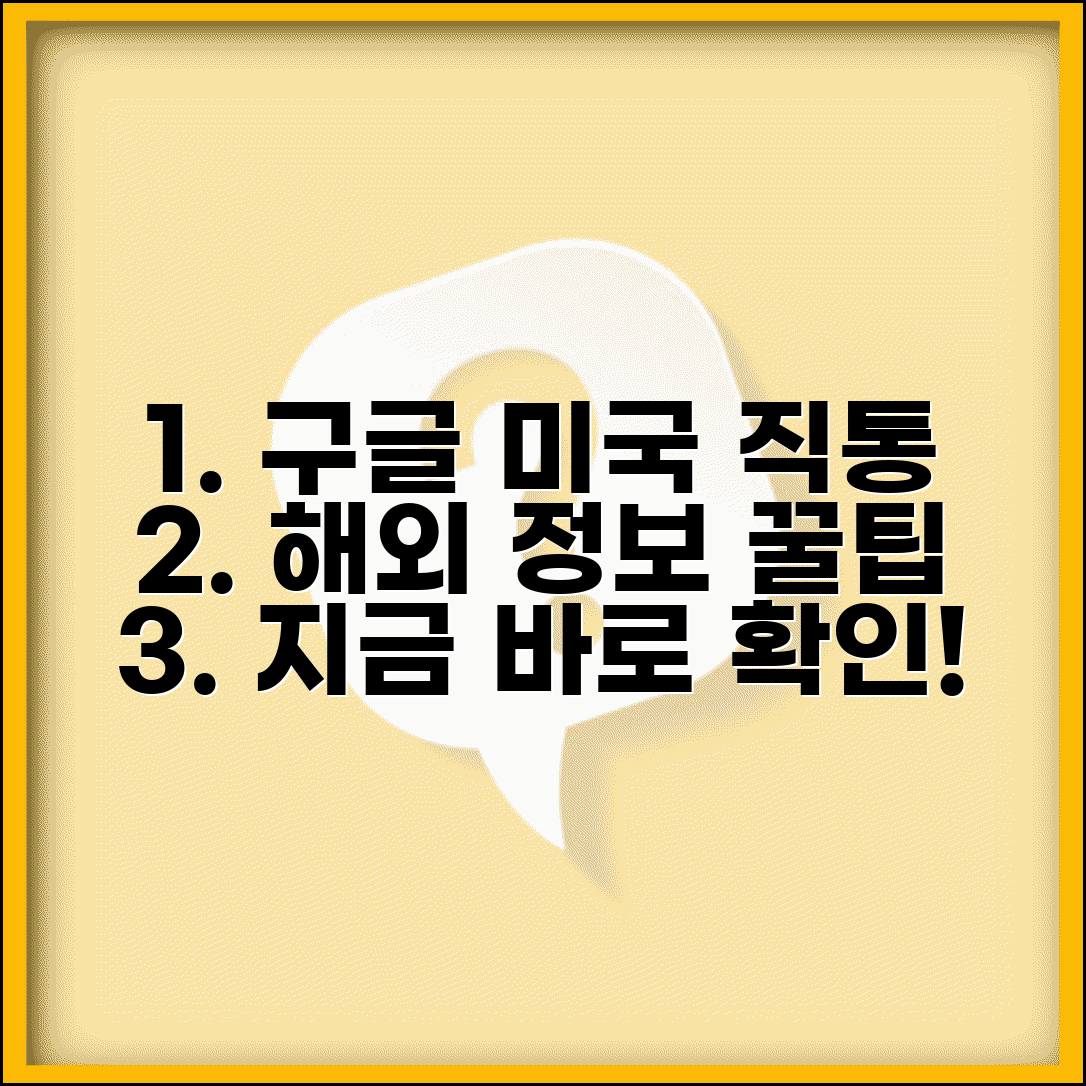 구글 미국사이트 바로가기 링크 | 해외 정보 검색 팁 및 활용법 총정리