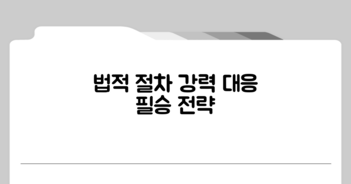 법적 절차와 대응 전략