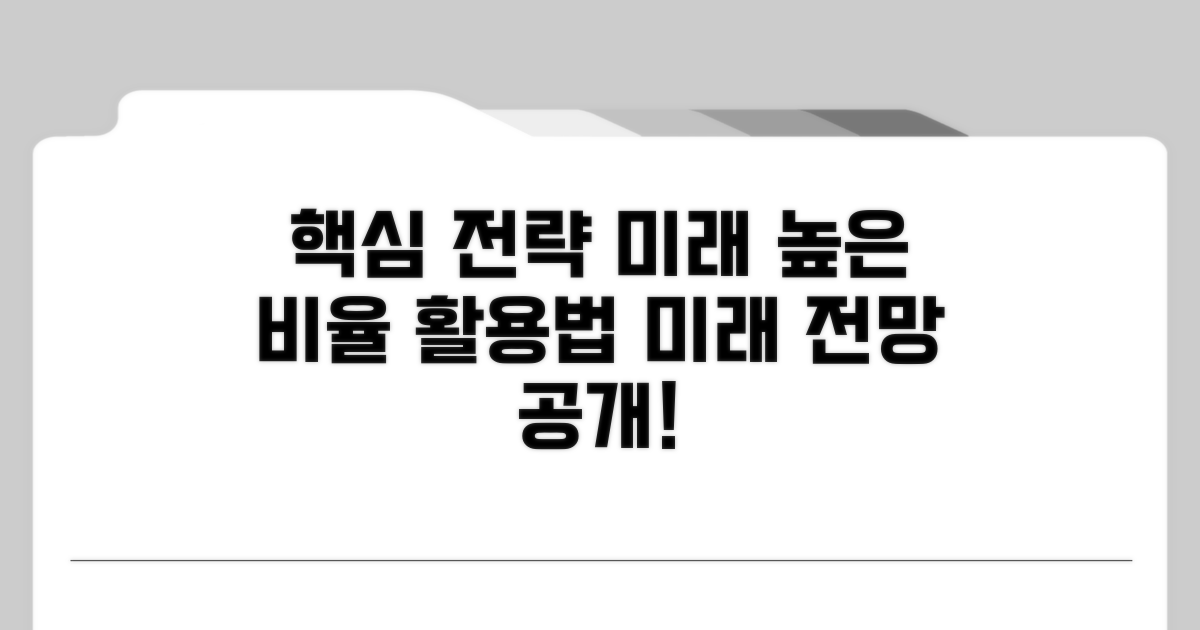 높은 비율 활용 전략과 미래 전망