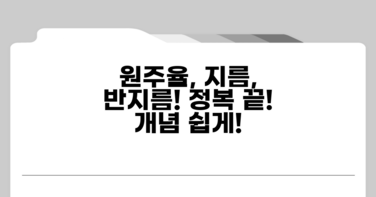 반지름, 지름, 원주율 개념 완전 정복