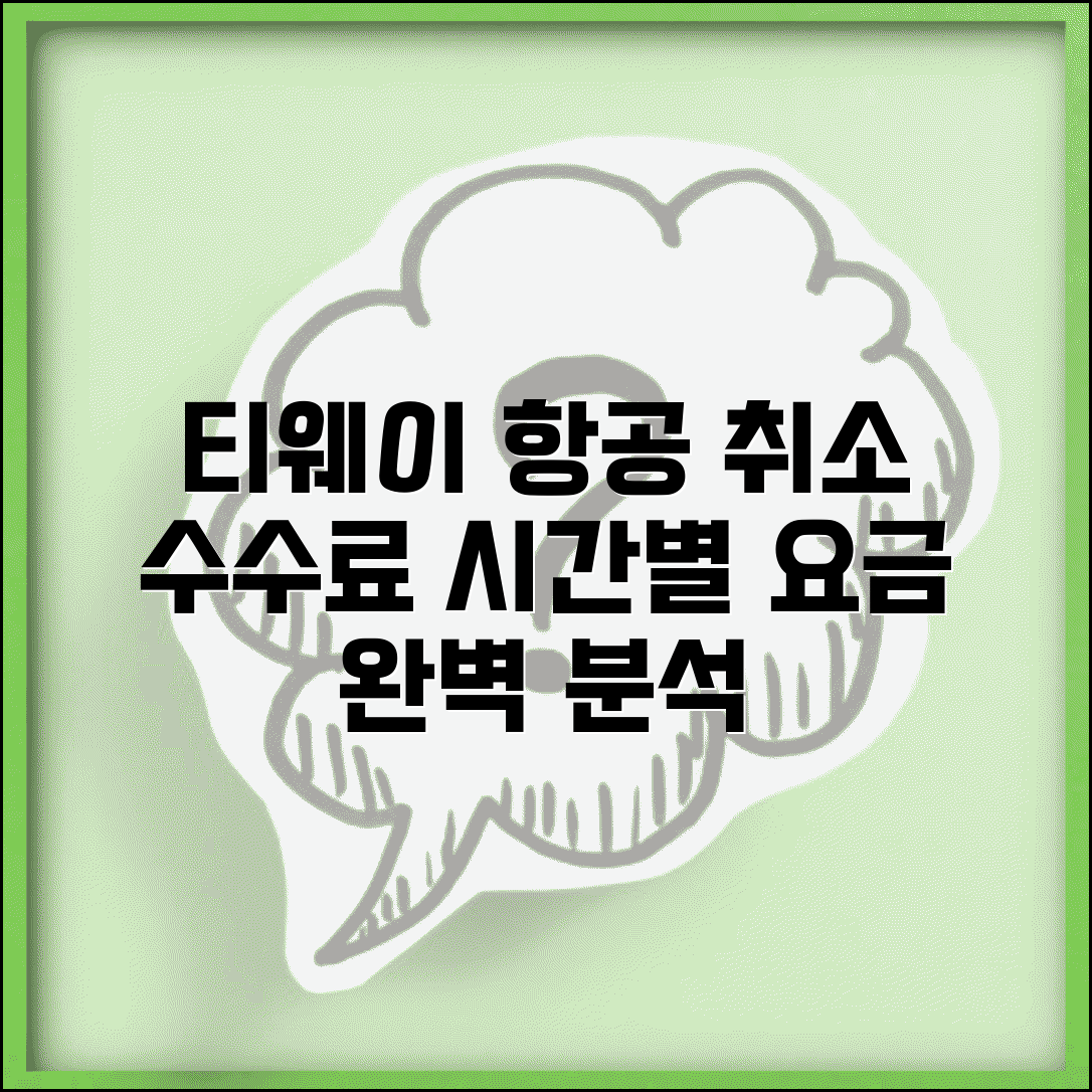 티웨이 항공 취소 수수료 출발 전 시간별 부과금액 | 국내선/국제선 규정 및 환불 방법 총정리