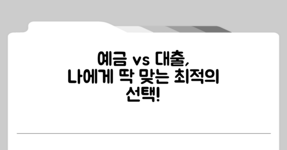 예금 vs 대출, 나에게 맞는 선택