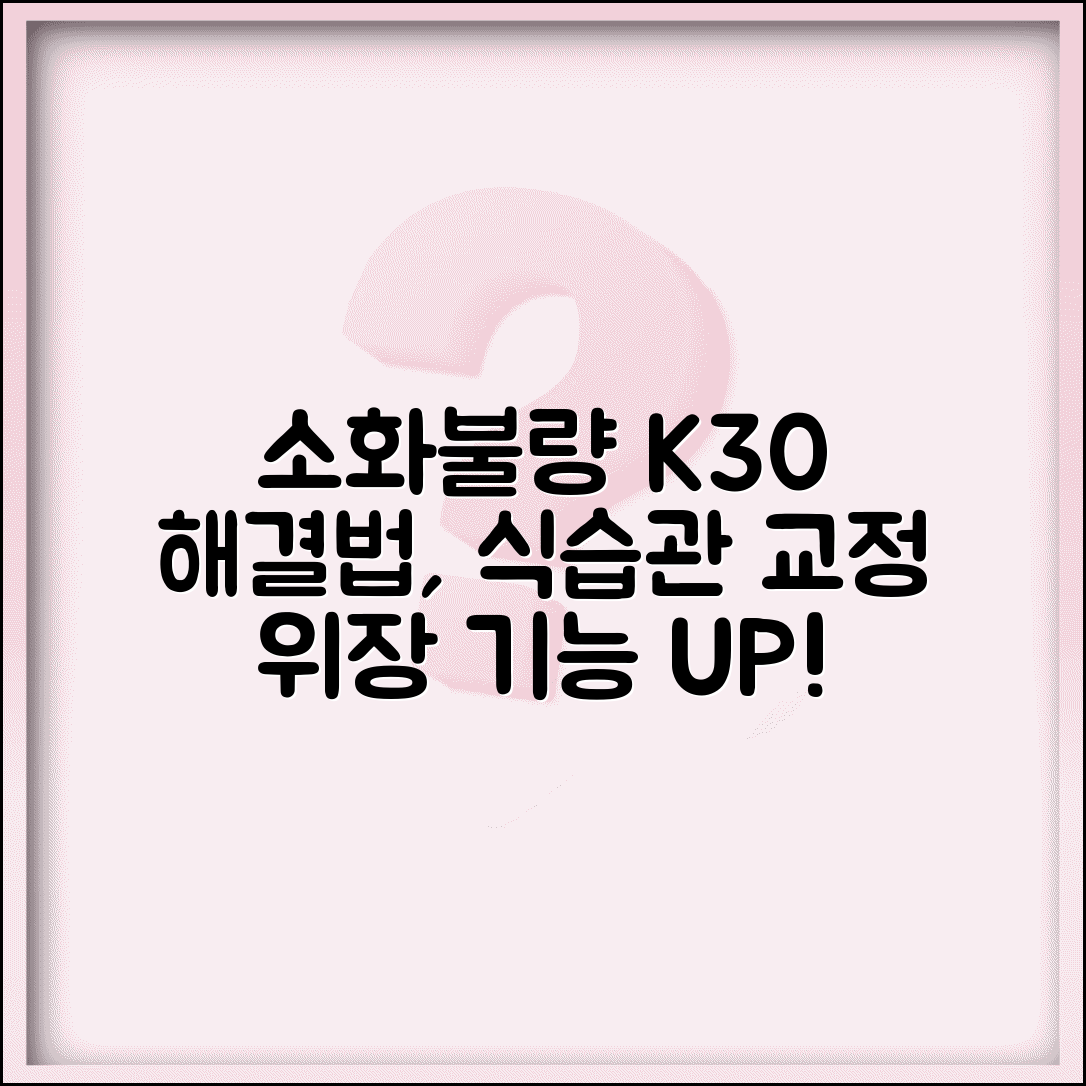 질병코드 K30 소화불량 근본 해결법 | 위장 기능 개선과 식습관 교정 총정리