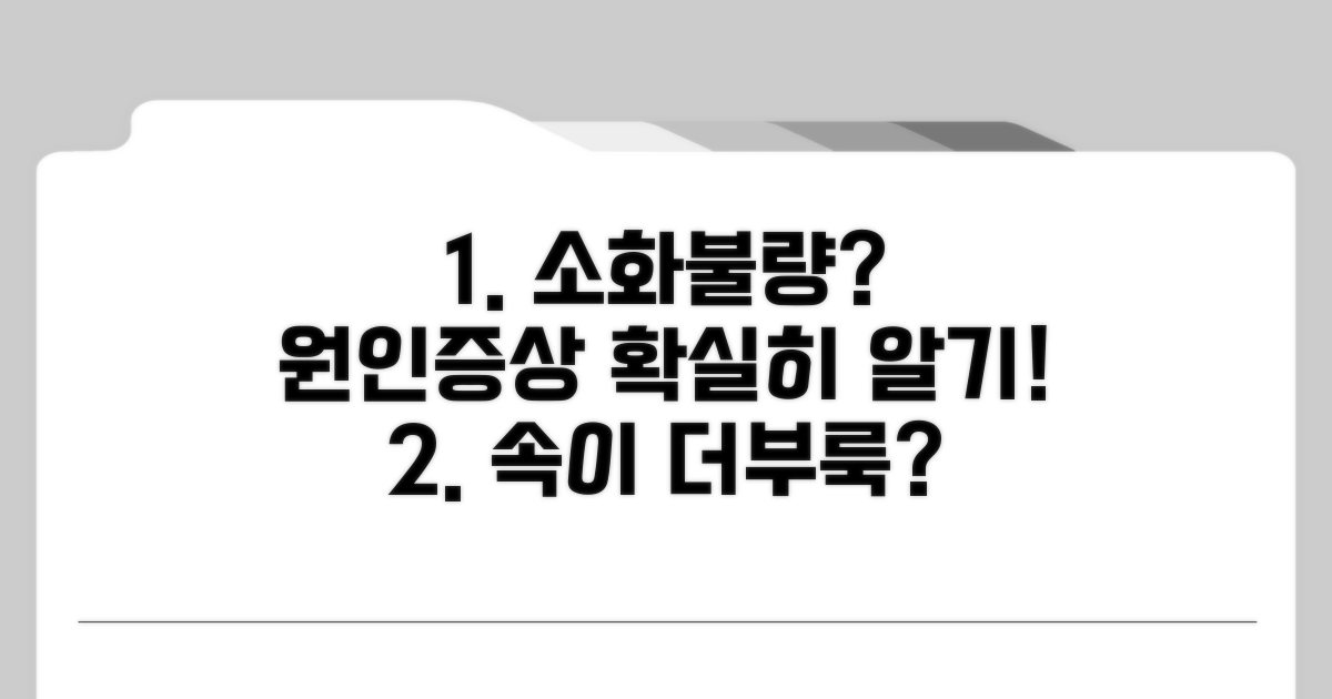 소화불량 원인과 증상 명확히 알기