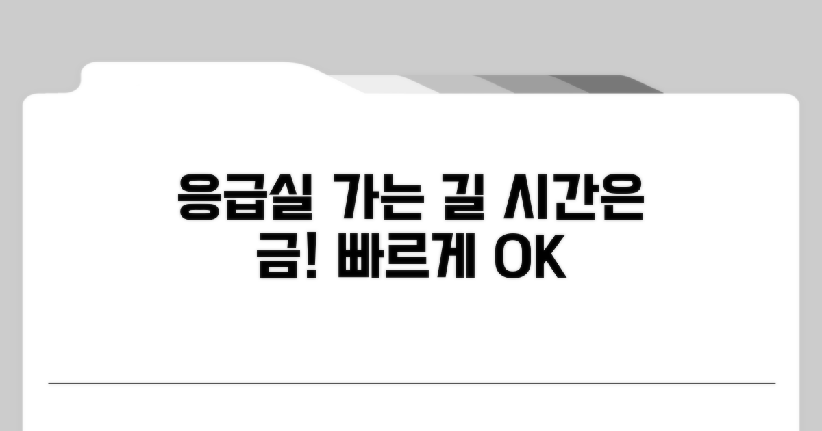 응급실 가는 길과 시간