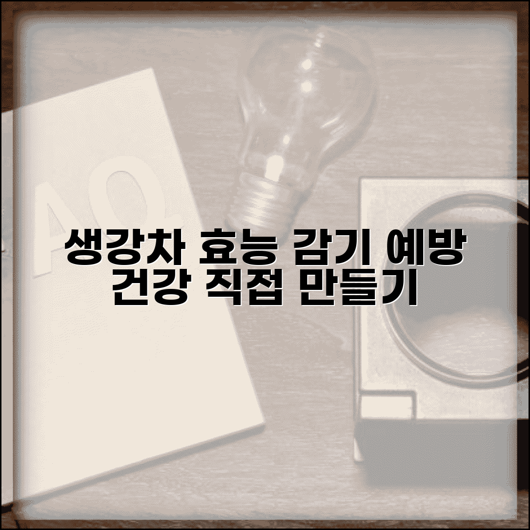 생강차 효능 감기 예방 | 건강 효능과 직접 만드는 법 총정리