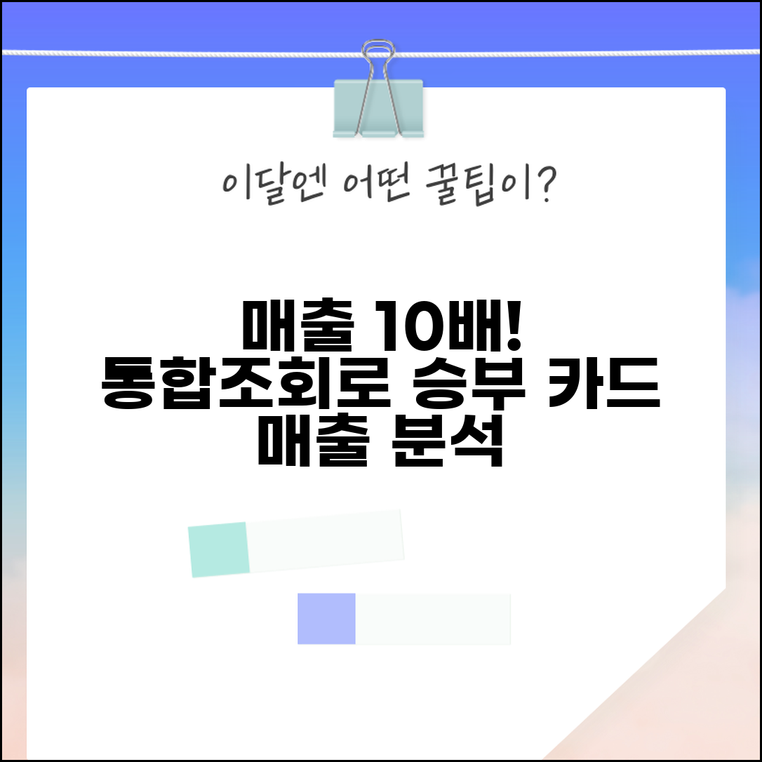 가맹점 매출거래정보 통합조회시스템 활용법 | 카드 매출 현황 파악 및 분석 방법