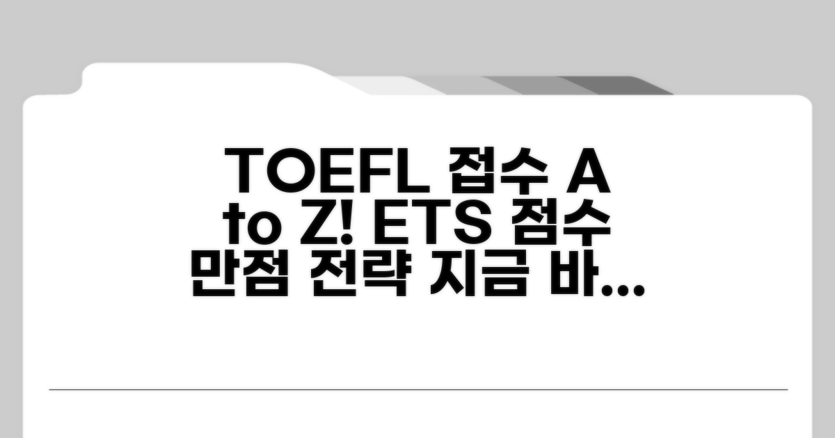 ETS 토플 접수 방법 완벽 분석