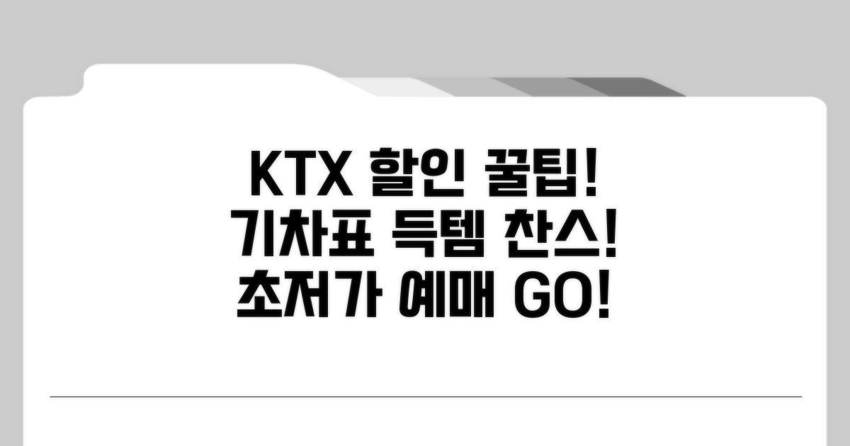 KTX 할인 받고 기차표 싸게 예매하기