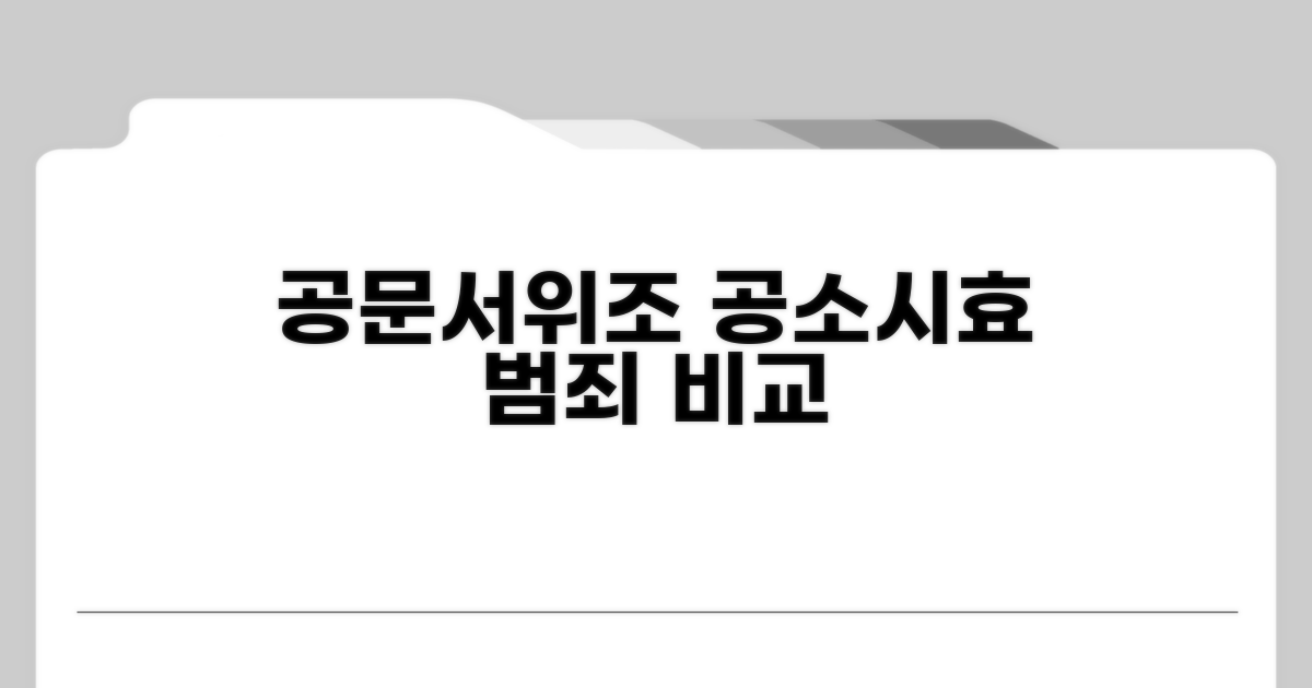 공문서위조 공소시효, 일반 범죄와 비교
