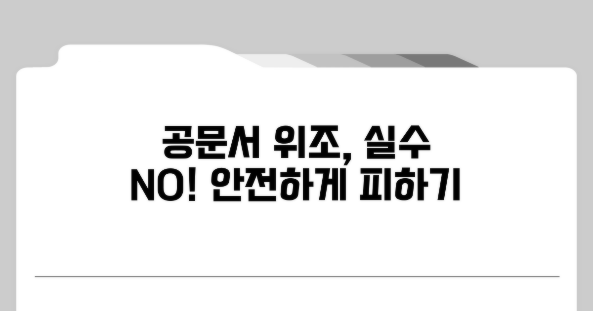 공문서 위조, 실수라도 피할 수 있는 방법