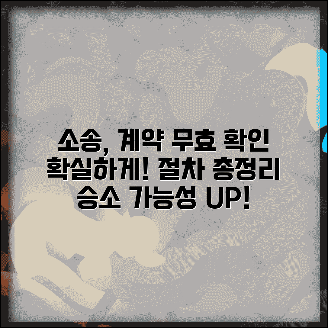 계약 무효 확인 소송 제기 방법 | 계약 효력 무효 소송 절차