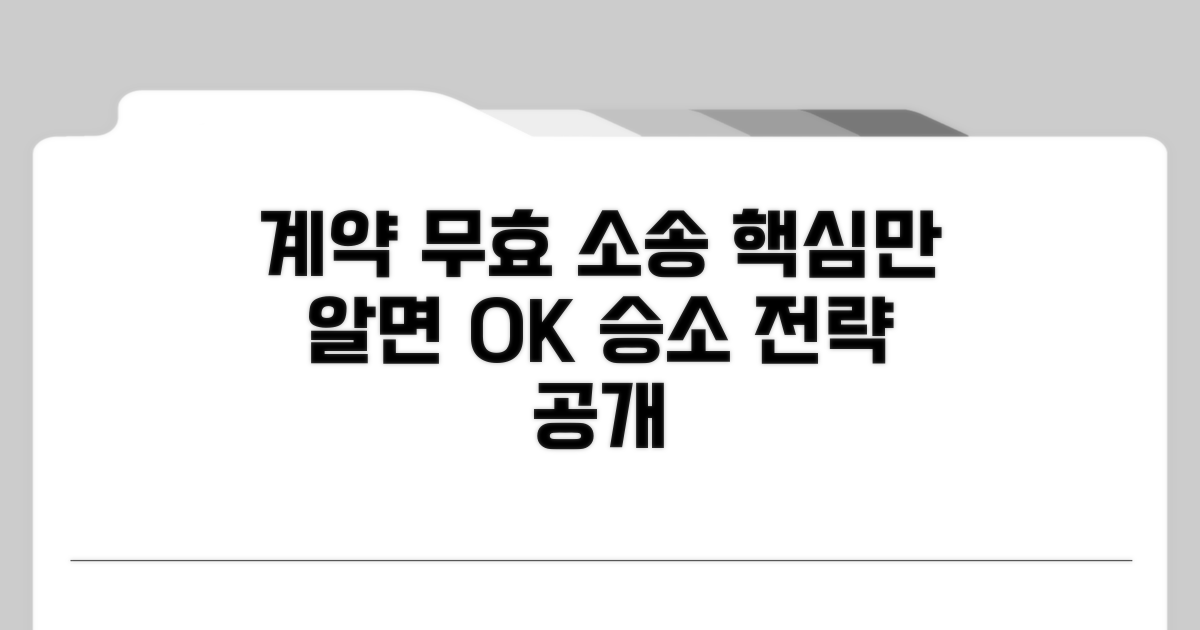 계약 무효 소송, 이것만 알면 끝