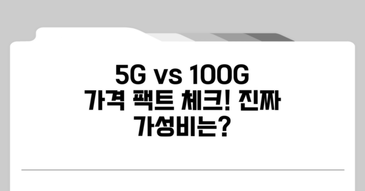 5g, 100g 가격 비교 분석