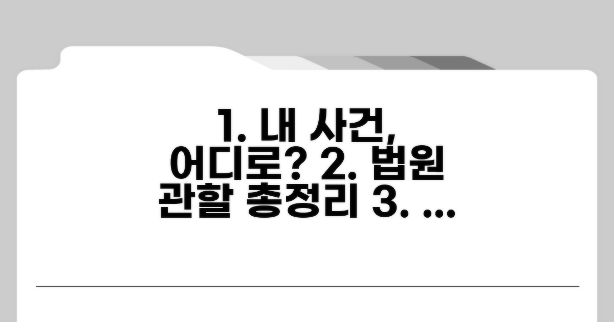 법원 관할, 내 사건 어디로 가야 할까?