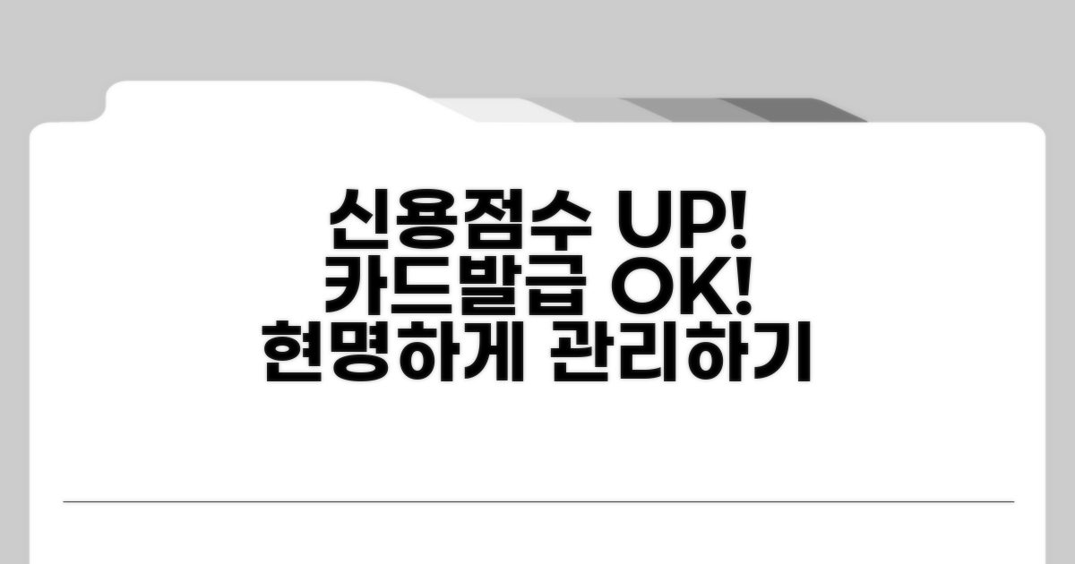 신용점수 관리하며 카드 발급받기