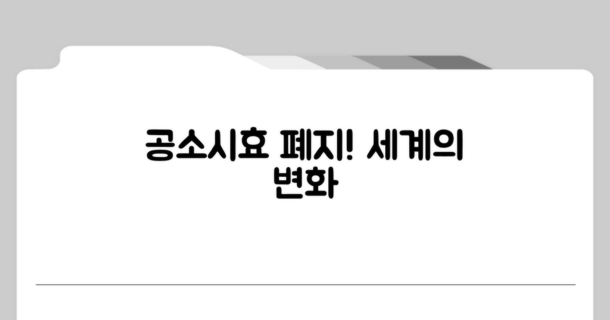 세계는 공소시효 폐지 중