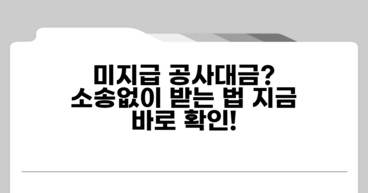 공사대금 미지급, 어떻게 대응할까?