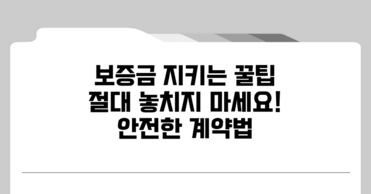 내 보증금 지키는 꿀팁과 주의사항