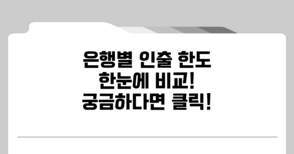 은행별 하루 인출 한도 비교 분석
