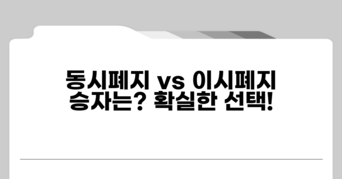 동시폐지 vs 이시폐지, 무엇이 유리할까
