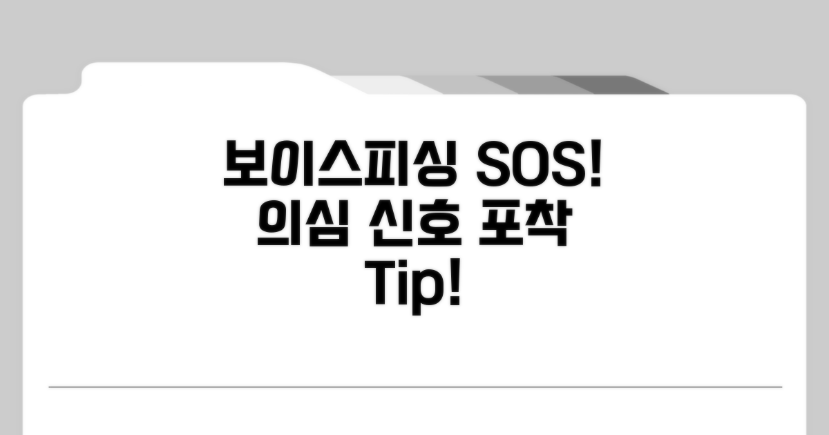 보이스피싱 의심 신호 포착법