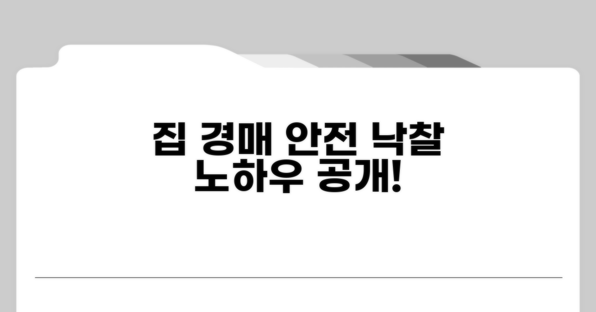 집 경매, 안전하게 낙찰받는 법