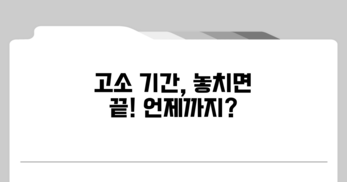 고소 가능한 기간, 언제까지일까?