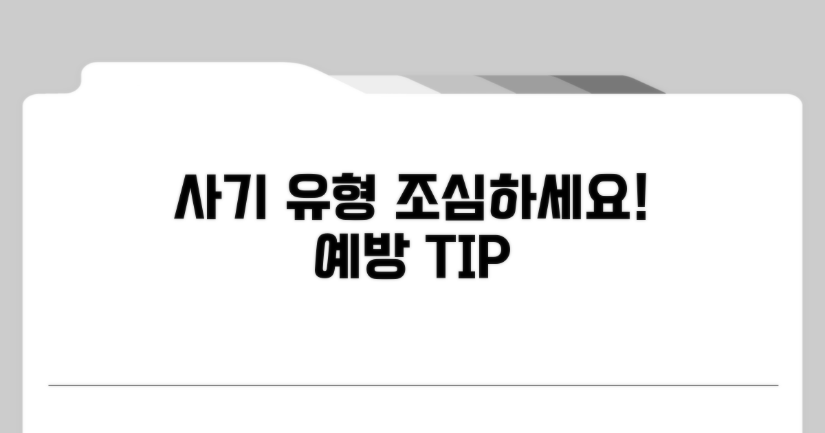 주의해야 할 사기 유형과 예방