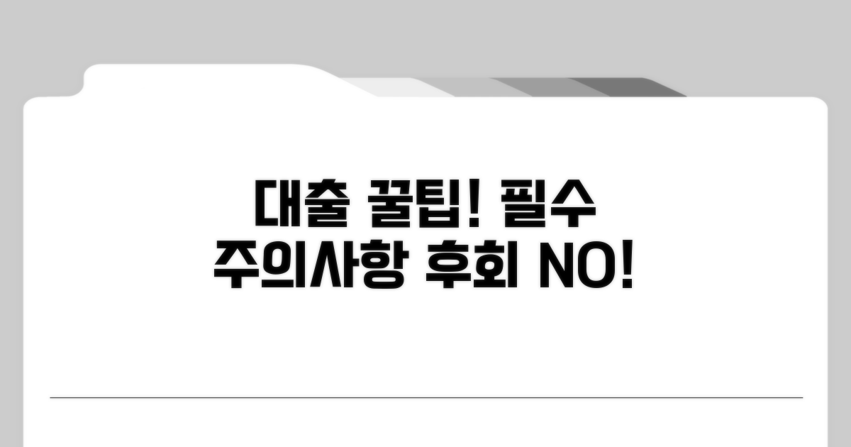 대출 활용 꿀팁과 주의사항