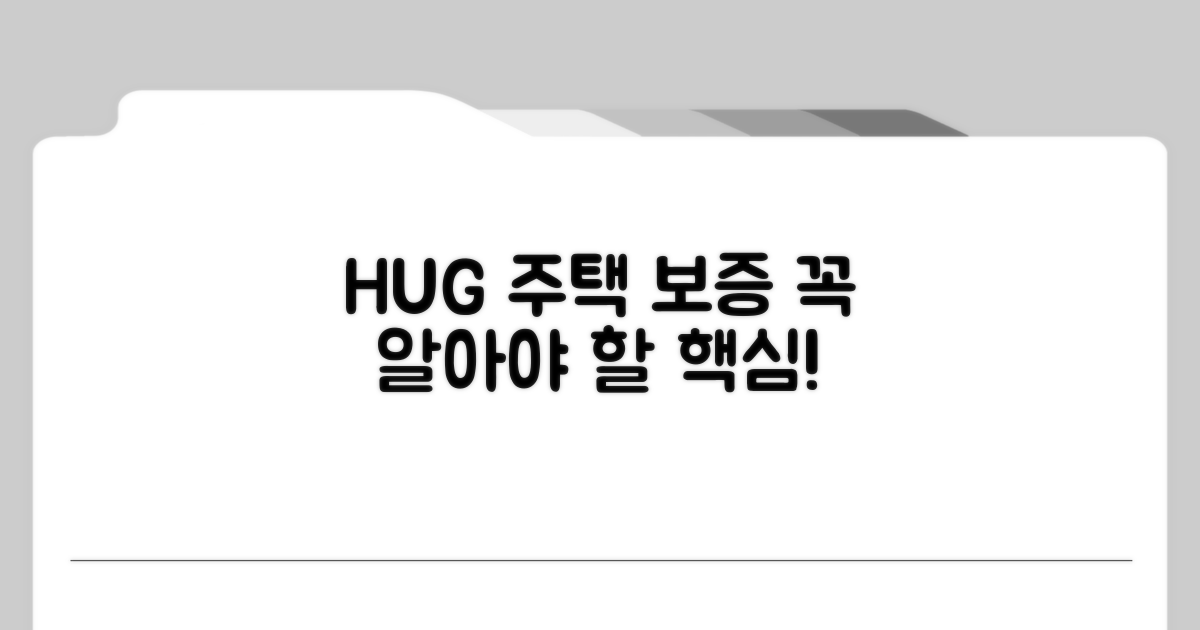 HUG 주택 보증 핵심 소개
