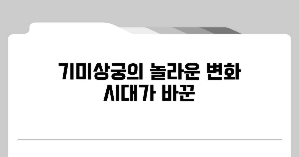 시대가 바꾼 기미상궁의 지위 변화